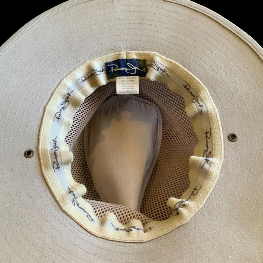 Panama Jack Hat Tan Straw Top Unisex Size S/M